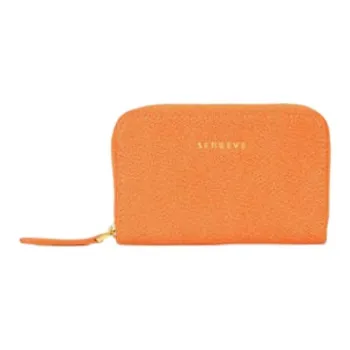 SENREVE Genuine Leather Wallets Card Holders Women's Egg Stone Color Multicolor With Orange And Gold