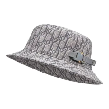 DIOR Cotton Bucket Hats Men's Gray