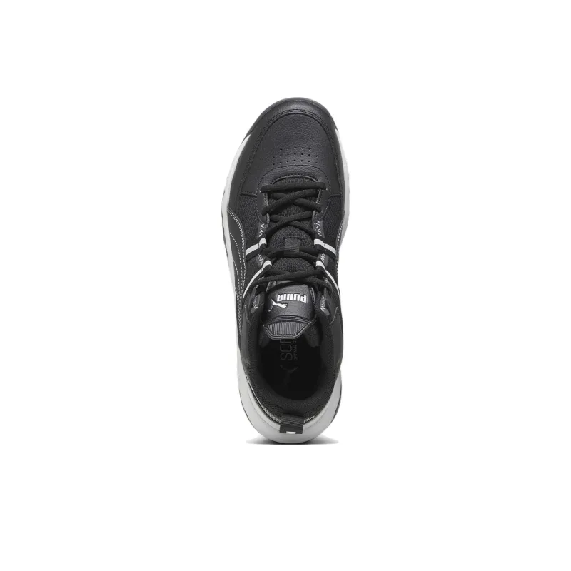 PUMA REBOUND Future NextGen Anti-Slip Wear-Resistant High-Top Casual Shoes Unisex Black White-3