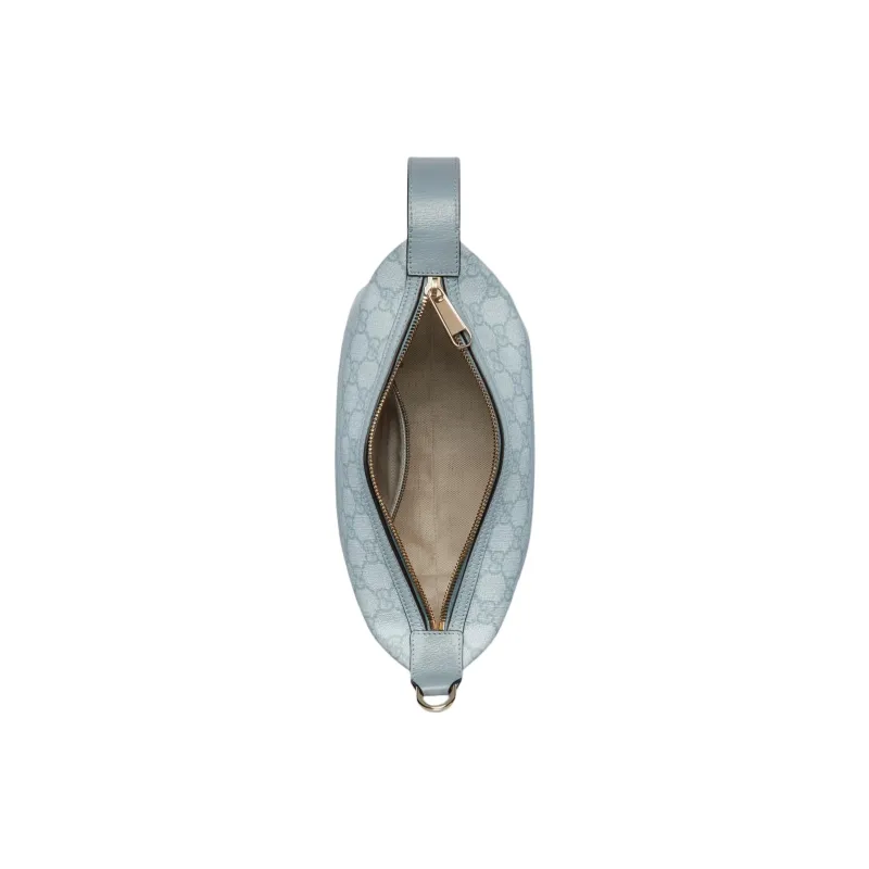 GUCCI Ophidia Supreme Canvas Handbag Extra Mini Women's Gray Blue-6