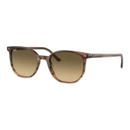 RayBan Acetate Irregular Shape Sunglasses Unisex Brown