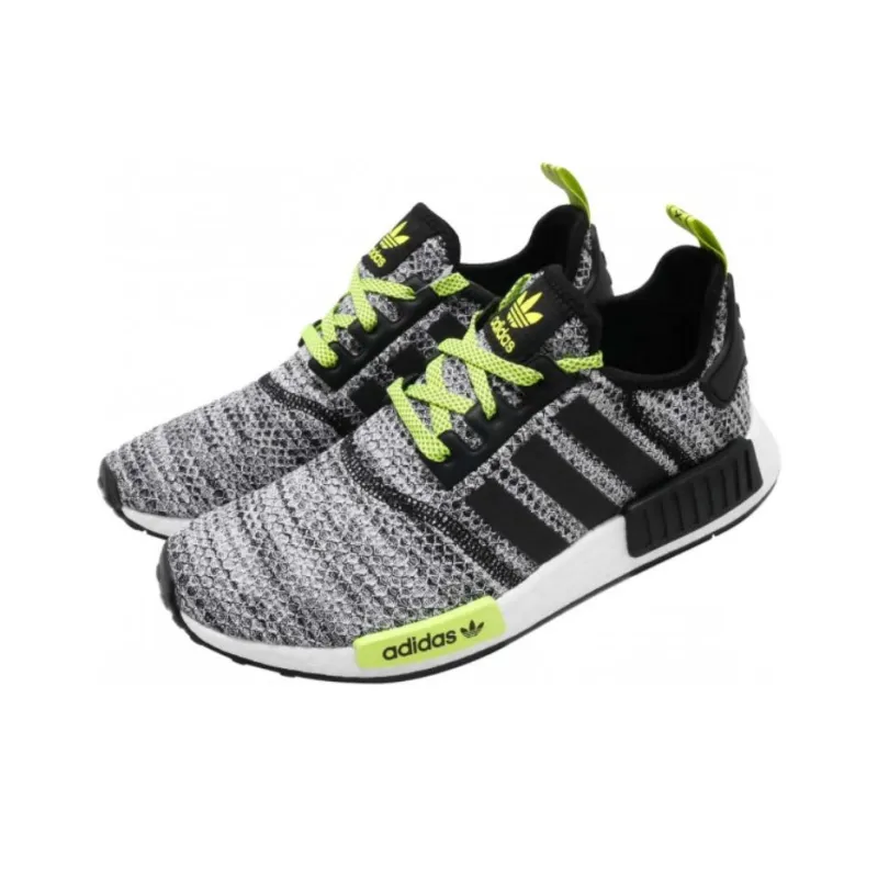 Adidas Originals NMD_R1 Cushioned Slip-Resistant Low-Top Running Shoes Unisex Black-2