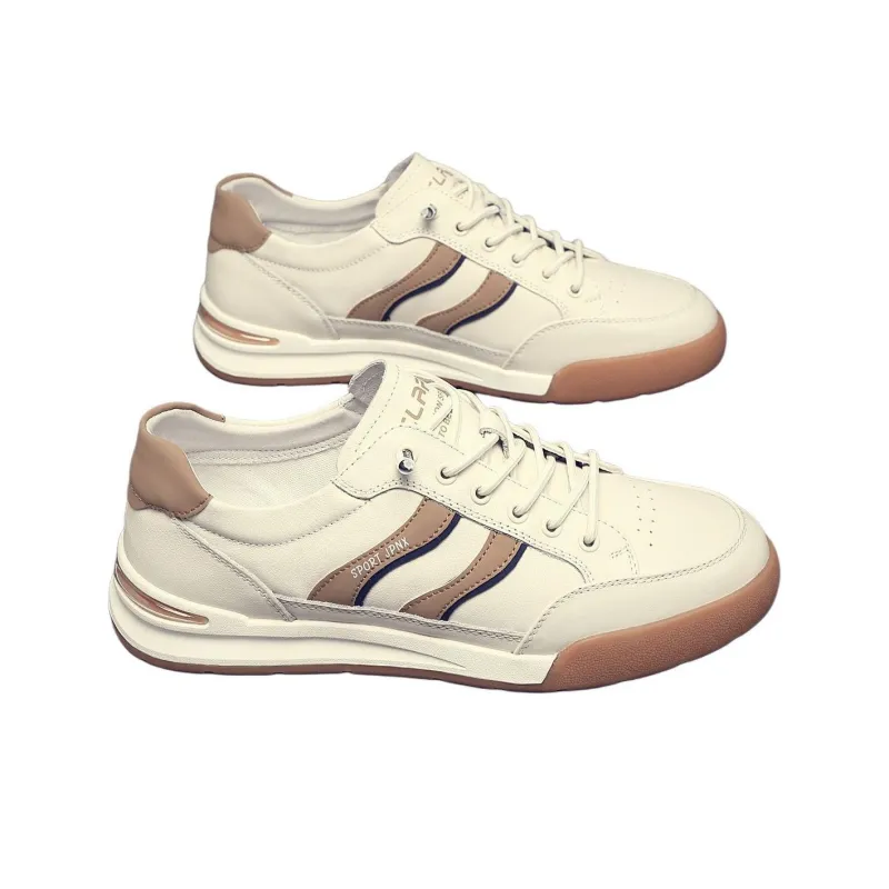 JANE HARLOW Low-Top Skateboard Shoes Men's White Yellow-2