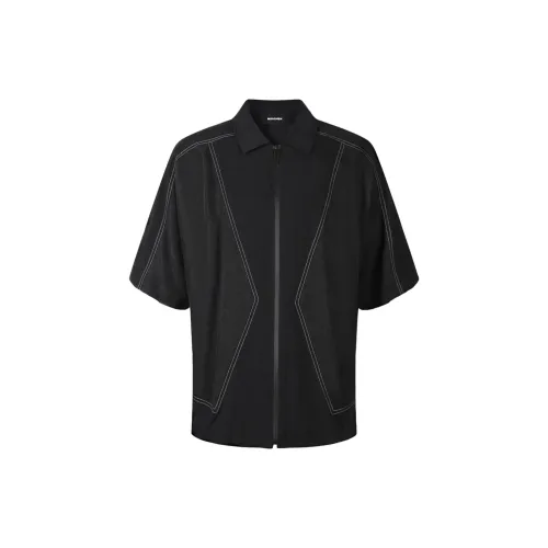 MENSHEN HIPHOP SPORT Shirts Unisex Black