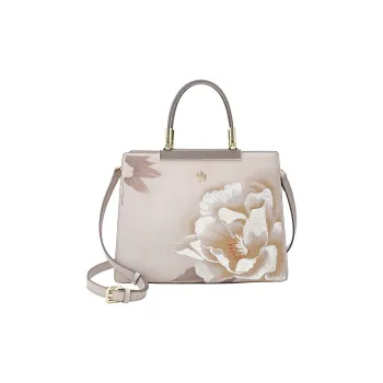 Ancient Yi Xi Cow Leather Cheongsam Handbag Mature And Elegant Shoulder Bag Crossbody Bag Women's Orchid Red