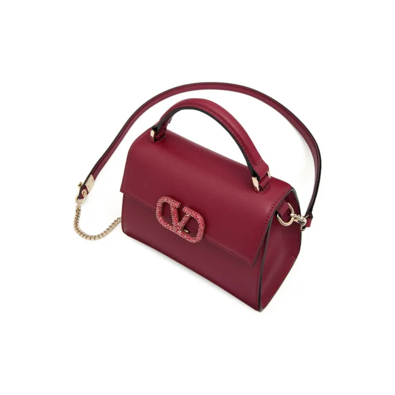 Valentino Mini VSling Leather Tote Bag-4