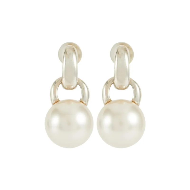 Sophie Buhai 925 Sterling Silver Artificial Pearl Earrings Women's White-0