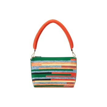 JC DAMO Fabric Shoulder Bag Medium Size Women's Multicolor
