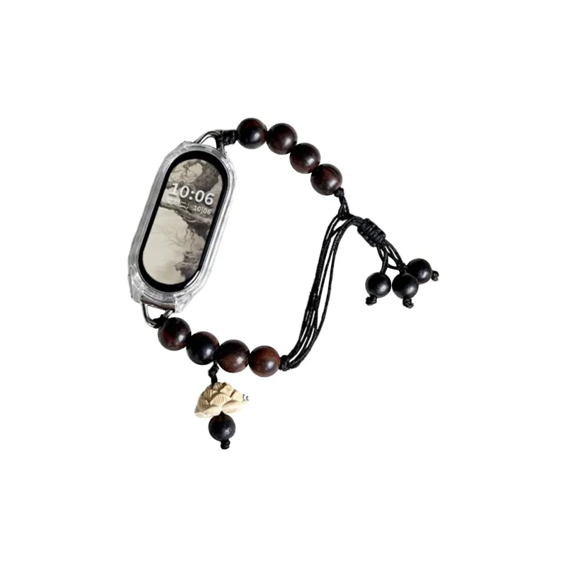 Mr. Strap Watch Band Xiaomi Compatibility Ebony Bead Material-1