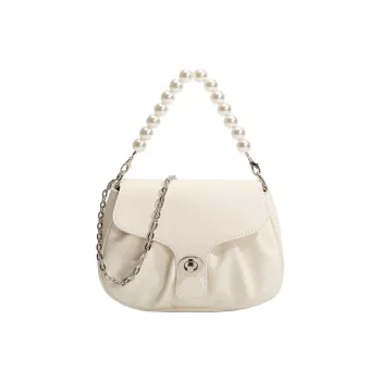 Carksky PU Crossbody Handbag Regular Women's White