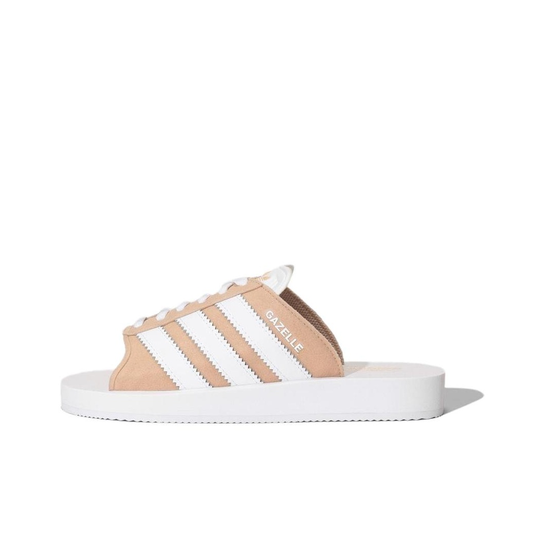 Gazelle Beach Slides Adidas Originals Magic Beige