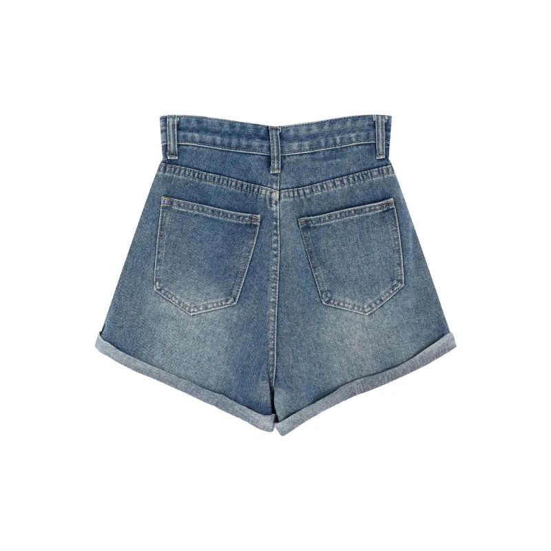 Garbege Denim Hot Pants Women's-1