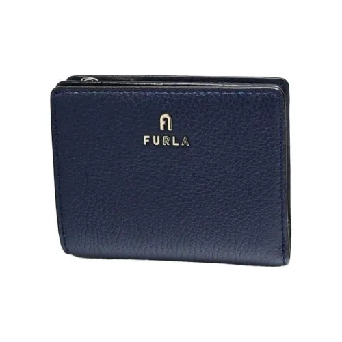 Furla Leather Wallet Women's Dark Marine Blue