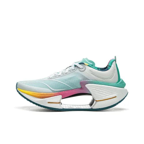 LiNing Shadow 3 ESSENTIAL Cushioning Low Top Running Shoes Women's Green White