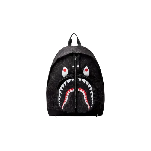 A BATHING APE Polyester Backpack Men's Black