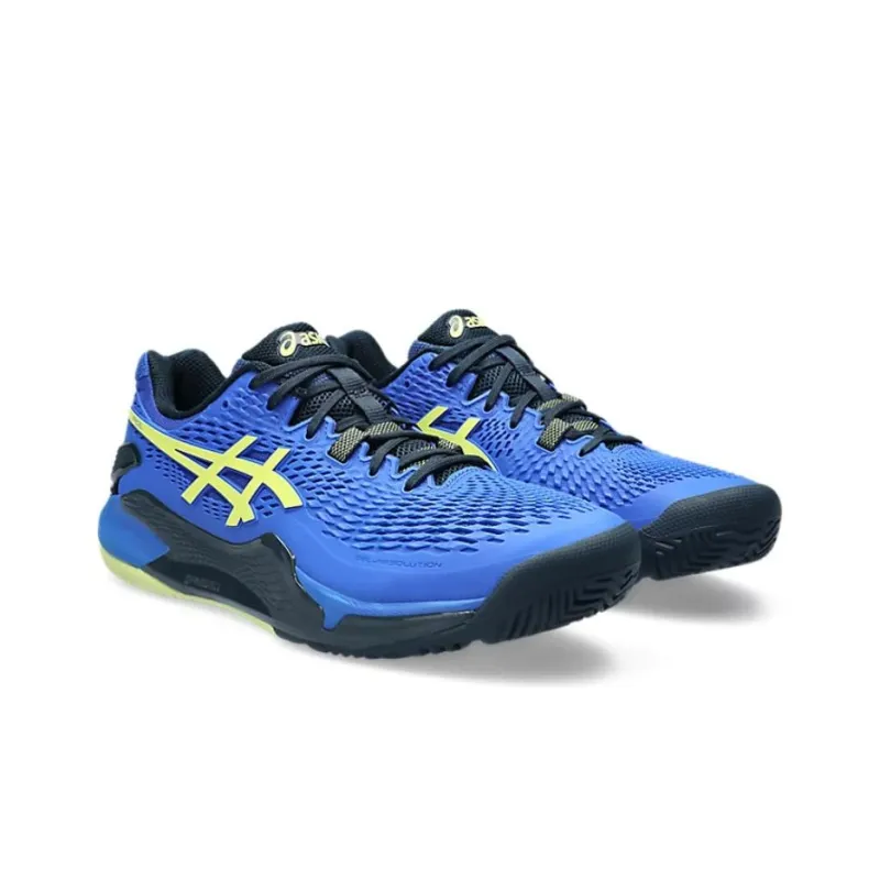 Asics Gel Resolution 9 Padel Illusion Blue Glow Yellow-2
