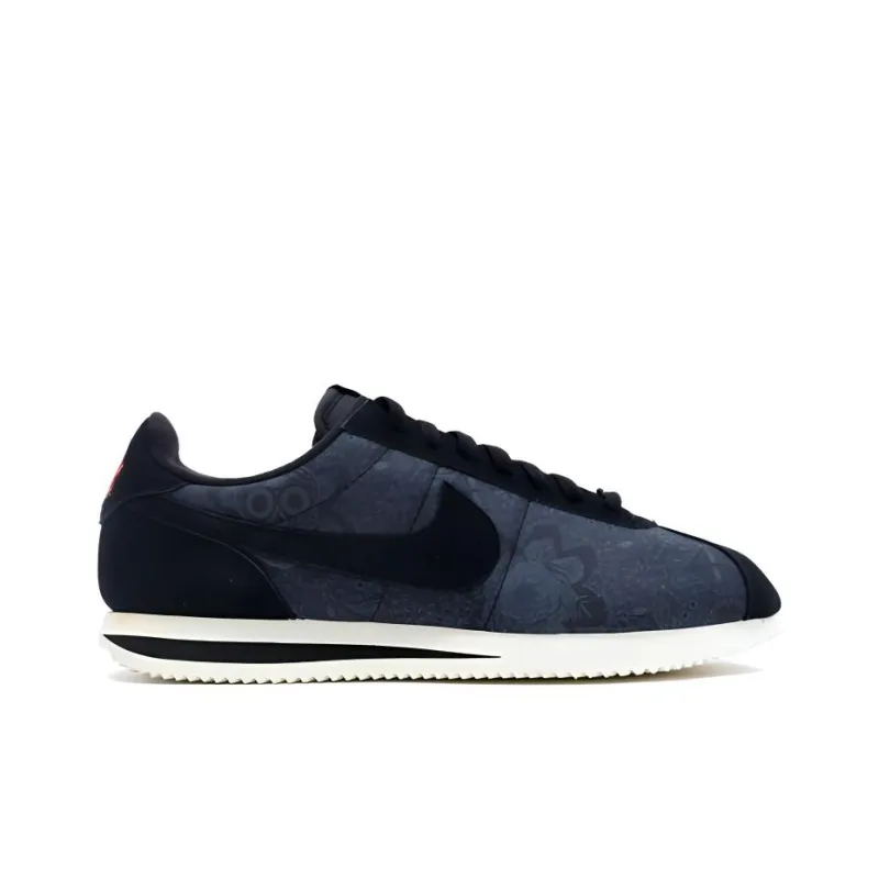 Nike Cortez Anti Slip Wear Resistant Low Top Casual Shoes Men's Black-1