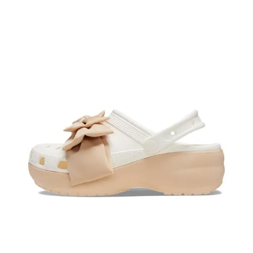 Crocs Clogs Women's White Beige