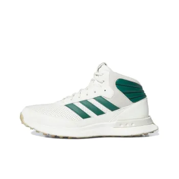 Adidas S2G 24 Anti Slip Wear Resistant Mid Top Golf Shoes Unisex White Green