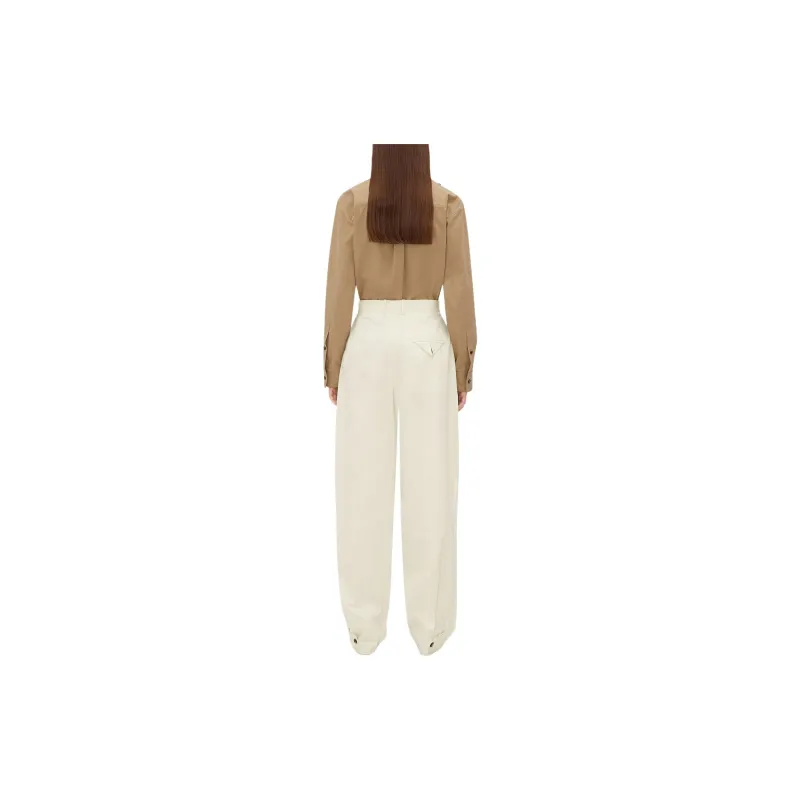 Bottega Veneta Twill Tapered Trousers-1