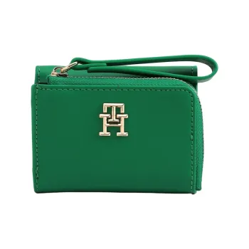 Tommy Hilfiger PU Polyurethane Wallet Women's Green