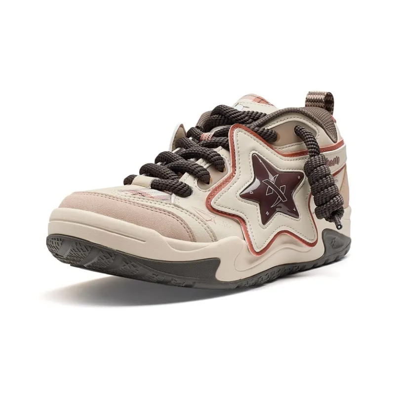 XTEP Sanrio Co-branded Low-Top Skateboard Shoes Men's Hazelnut/Red Clay Orange-1