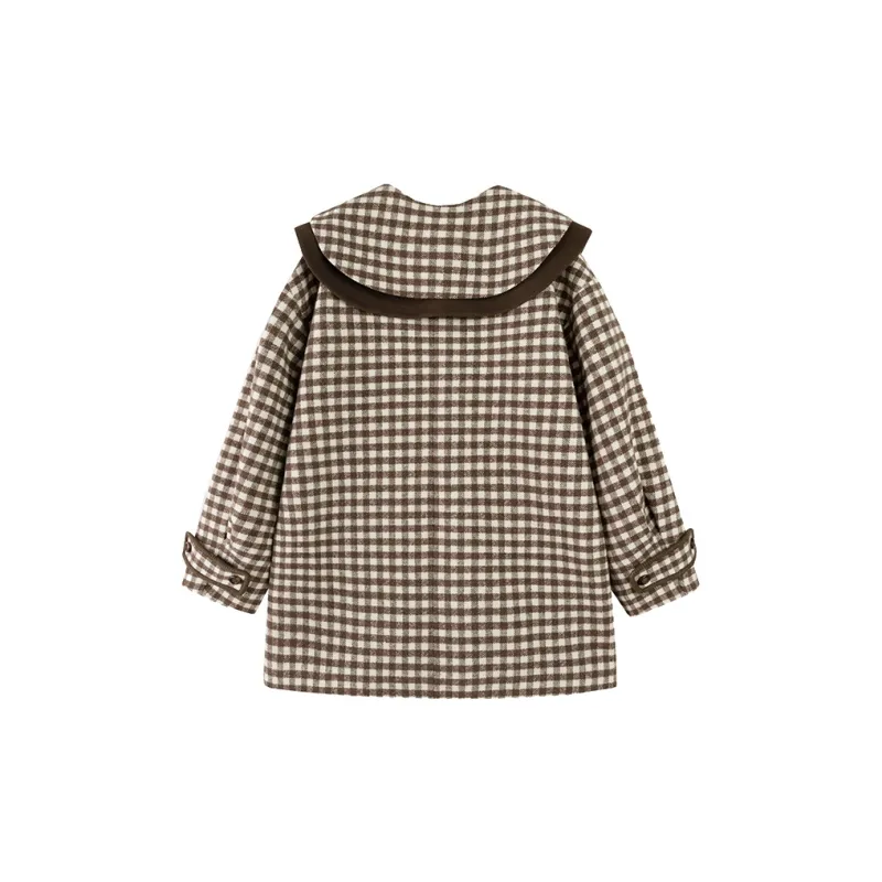Pit Cropped Coats Women's Plaid-1