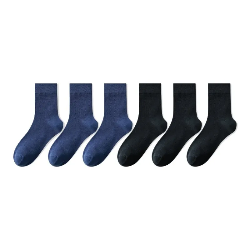 H YXIANG Mid Calf Socks Men's 6 Pack-6