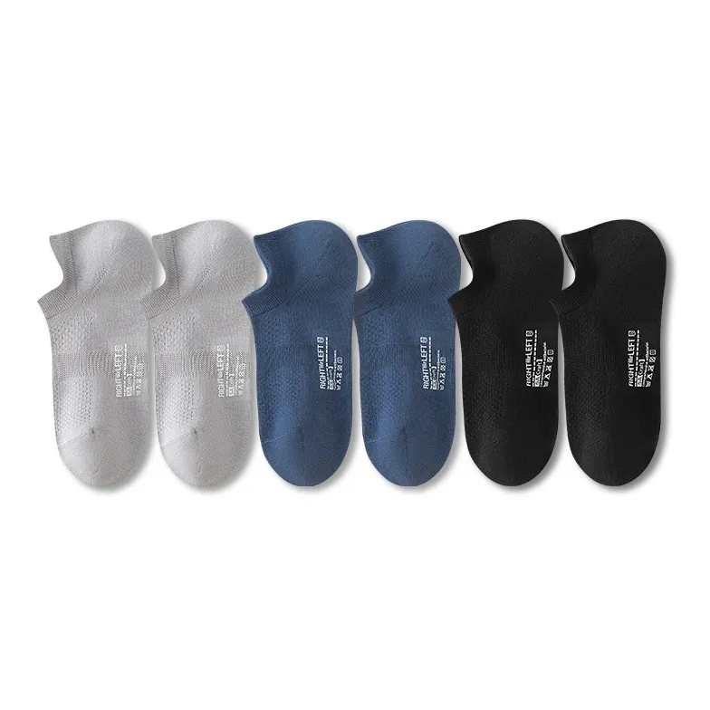Left Divided By Right Ankle Socks Men's 6 Pack-8
