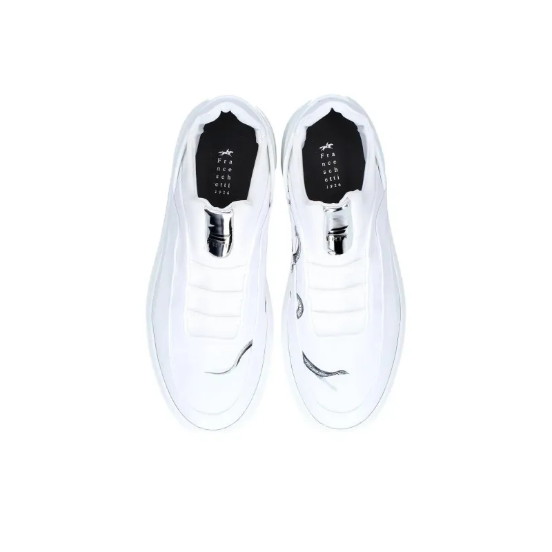 FRANCESCHETTI Frtt Snake Low-Top Skateboard Shoes Men's White-4