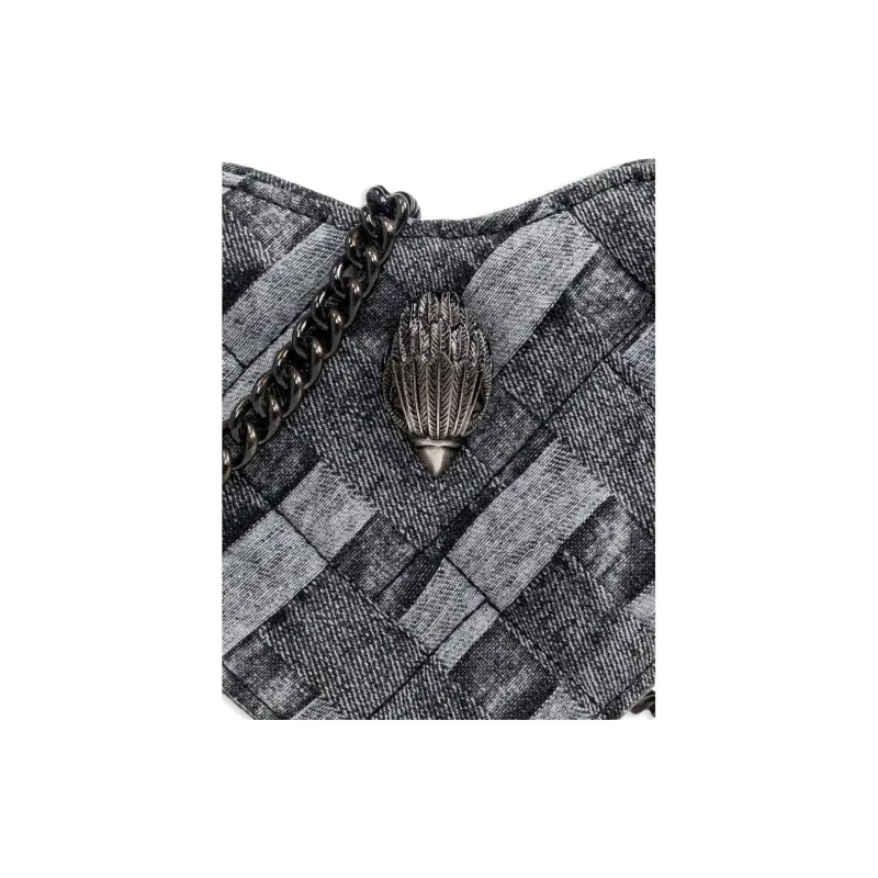 Kurt Geiger London Denim Crossbody Bag Shoulder Bag Women's Black-4