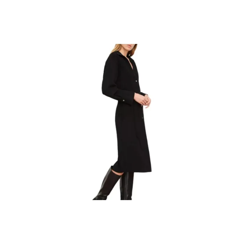 VINCE Tied waist V neck Shirt Dress-2