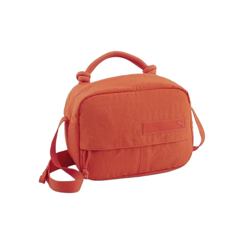 PUMA Polyamide With Nylon Shoulder Bag, Crossbody Bag Regular Unisex Orange-0