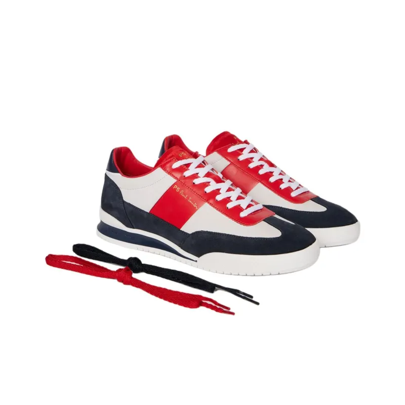 Paul Smith Dover Casual Shoes Men's Black Red-2