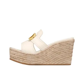 DIOR 30 Montaigne Slide Slippers 9.5cm Women's White