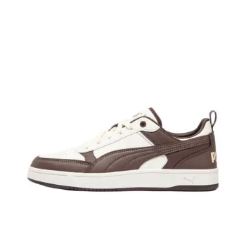 PUMA DRIBBLE Anti Slip Wear Resistant Low Top Skateboard Shoes Unisex Tan