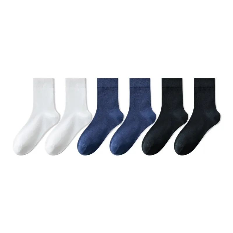 H YXIANG Mid Calf Socks Men's 6 Pack-1