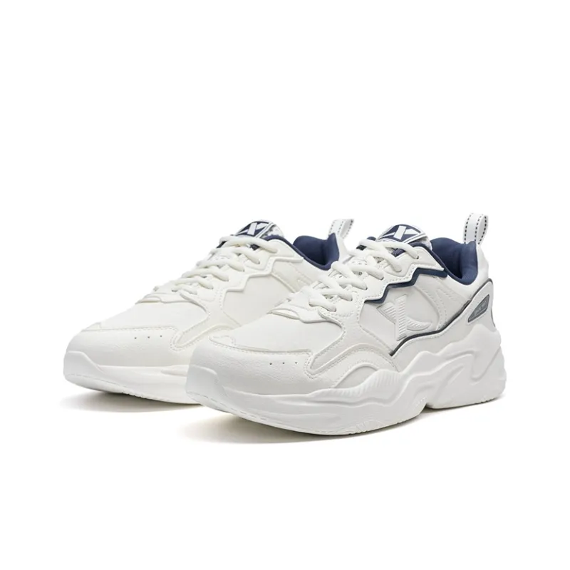 XTEP Lightweight Low Top Casual Shoes Men's Sail White-4