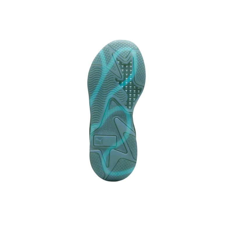 PUMA RS X Anti Slip Wear Resistant Low Top Casual Running Shoes Women's Green White-4