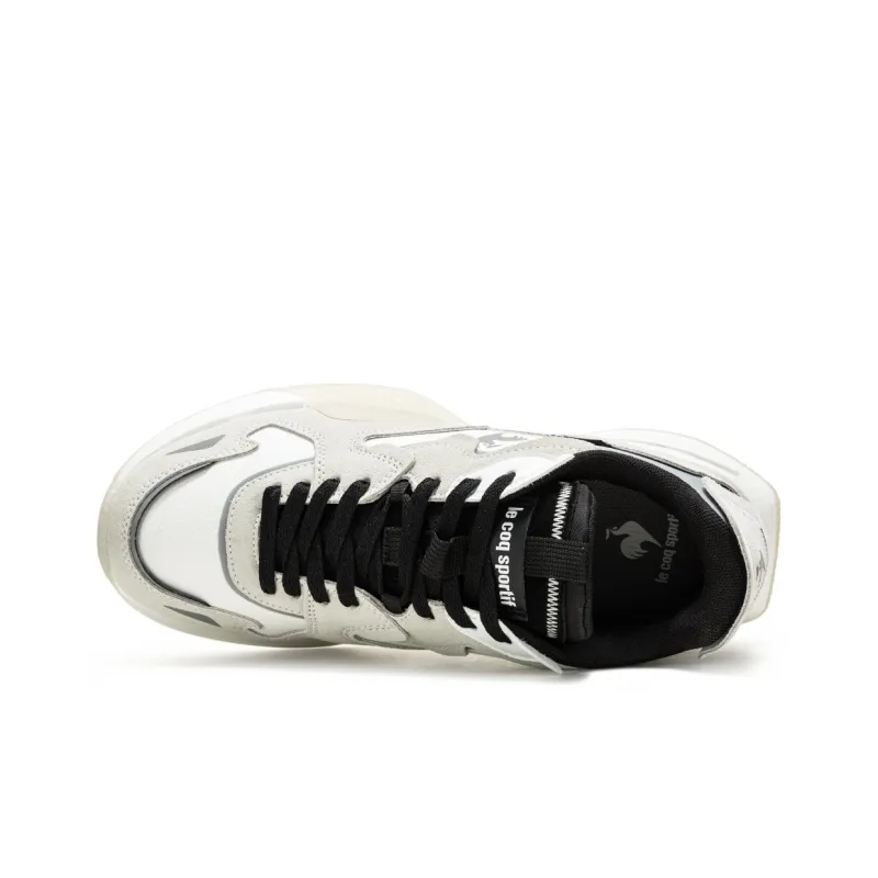 Le Coq Sportif The Support Is Non slip Low Top Casual Running Shoes Unisex Beige Black-3