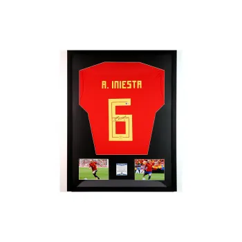 Huayitaojin Spanish National Team Football Fan Supply Framed Included With Bekett Certificate