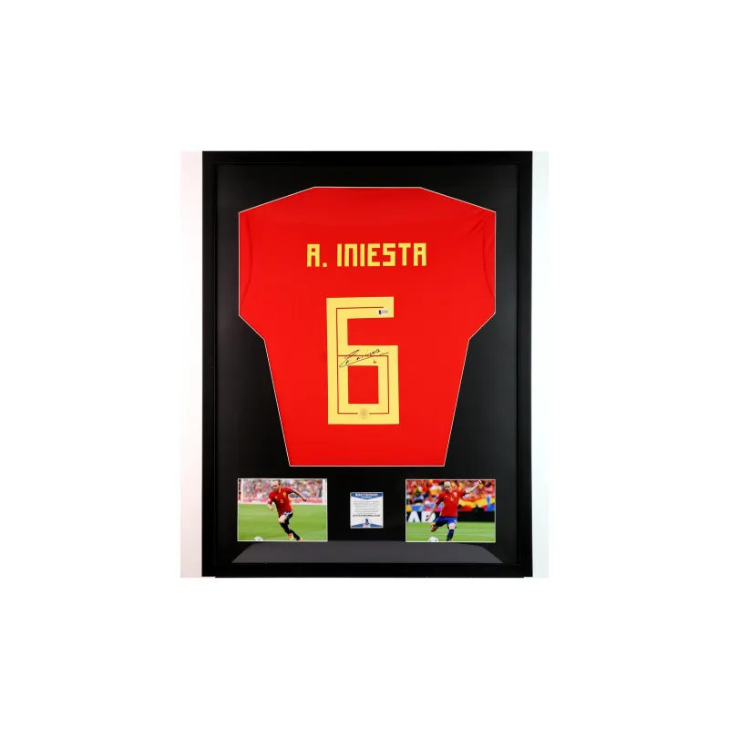 Huayitaojin Spanish National Team Football Fan Supply Framed Included With Bekett Certificate-0