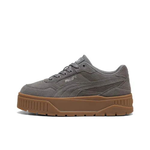 PUMA Karmen Skateboard Shoes Women's Low-Top Dark Gray