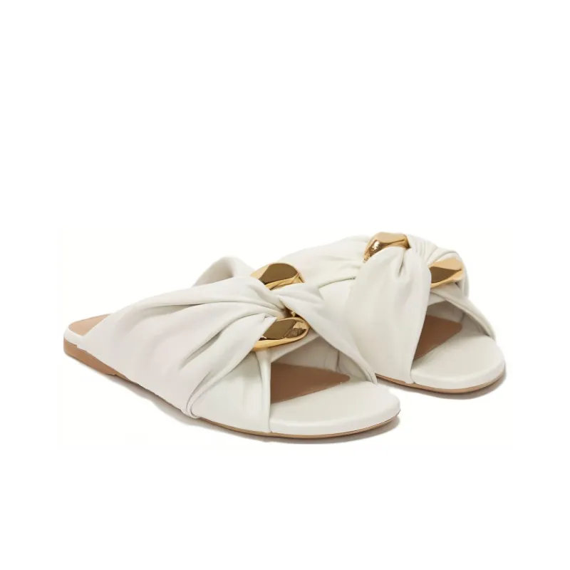 JW Anderson Chain Twist Leather Sandals-2