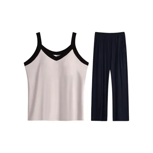 Fadaiqi Pajama Set Women's Gray & Black