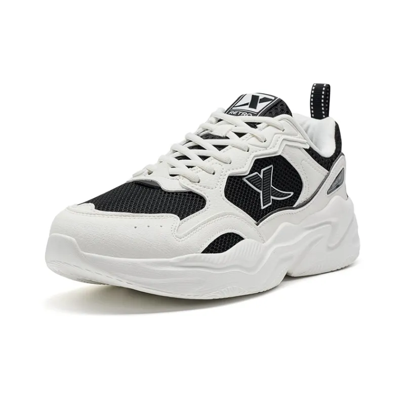 XTEP Lightweight Low Top Casual Shoes Men's Canvas White/Black-2
