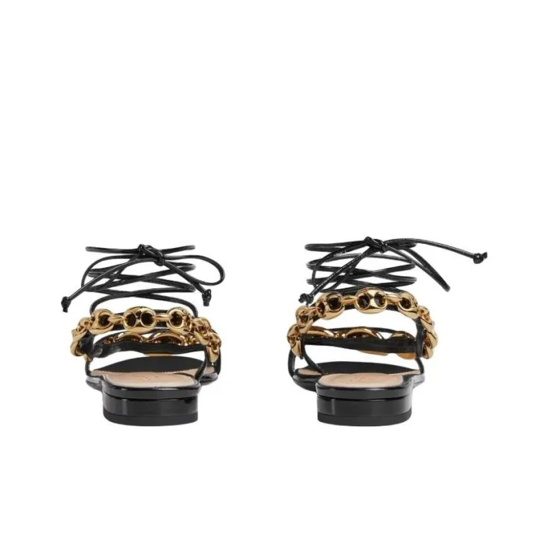 GUCCI Marina Strap Sandals Women's Black-4