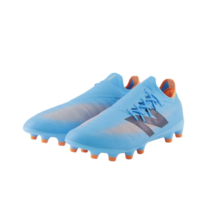 New Balance Furon V7 HG Rubber Short Studs Anti Slip Wear Resistant Soccer Shoes Unisex Blue-2