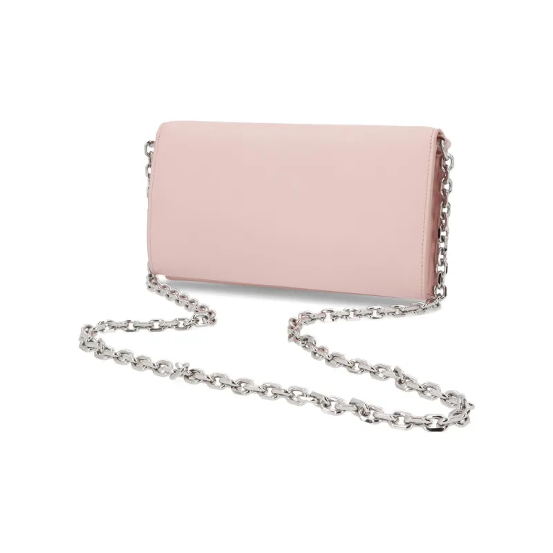 KENZO Leather Crossbody Bag Shoulder Bag Women's Light Pink-3