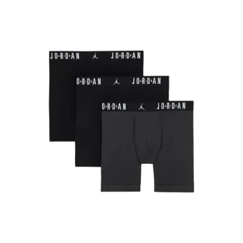 JORDAN Men's Flight Cotton Core Boxer Briefs 3 Pack